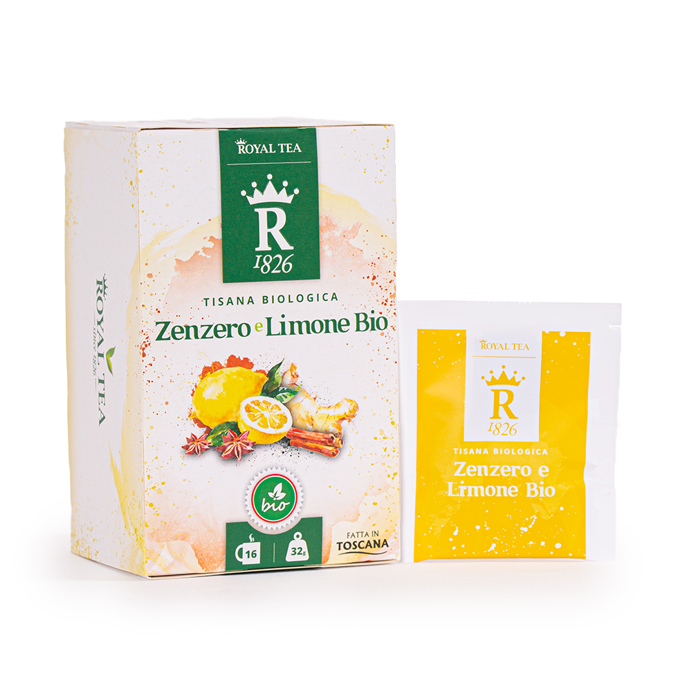 tisana zenzero e limone Bio | Royal Tea